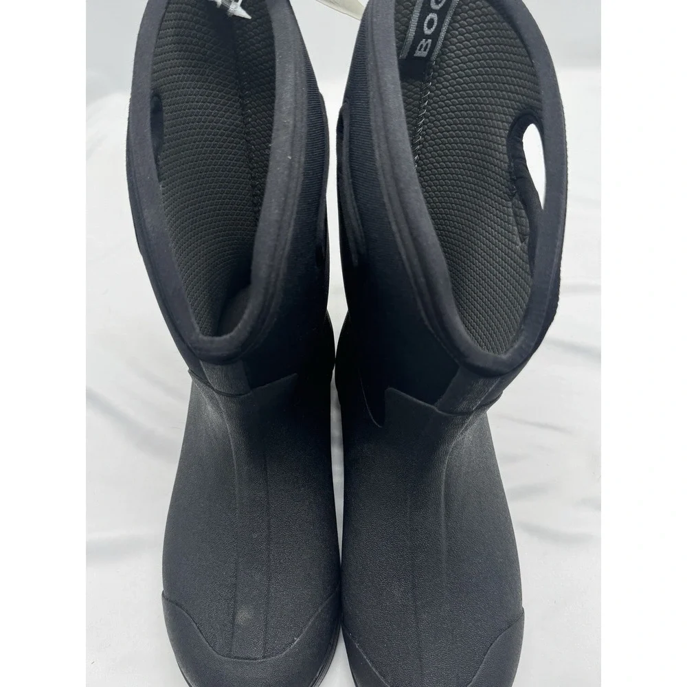 BOGS Ultra Mid Mens 10 Waterproof Insulated Pull On Winter Rain Work Boots Black